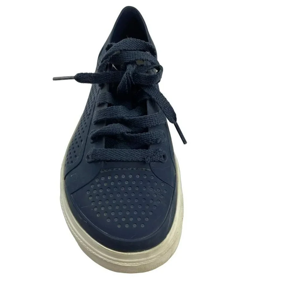 CROCS Citilane Roka Blue & White Sneakers Women's Size‎ W6 Shoes Lace-Up